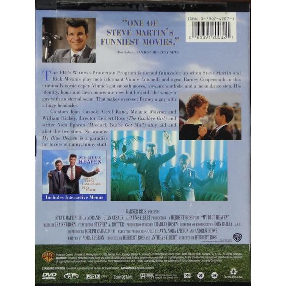 My Blue Heaven (DVD, 1998) - Picture 2 of 3